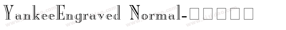 YankeeEngraved Normal字体转换